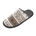 thumbnail image 1 of IAUYY Memory Foam House Slippers Suitable for Both Men and Women. Comfortable, Anti-Slip Plush Flat-Bottomed Slippers The Best Holiday Gift Embroidered African Animal Motifs, 1 of 9