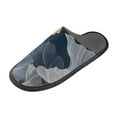 thumbnail image 1 of IAUYY Memory Foam House Slippers Suitable for Both Men and Women. Comfortable, Anti-Slip Plush Flat-Bottomed Slippers The Best Holiday Gift Golden Thread Leaves, 1 of 9