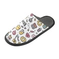 thumbnail image 1 of IAUYY Memory Foam House Slippers Suitable for Both Men and Women. Comfortable, Anti-Slip Plush Flat-Bottomed Slippers The Best Holiday Gift in The Painting Graffiti, 1 of 9