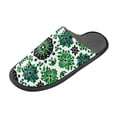 thumbnail image 1 of IAUYY Memory Foam House Slippers Suitable for Both Men and Women. Comfortable, Anti-Slip Plush Flat-Bottomed Slippers The Best Holiday Gift Pattern Symmetry Model, 1 of 9