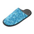 thumbnail image 1 of IAUYY Memory Foam House Slippers Suitable for Both Men and Women. Comfortable, Anti-Slip Plush Flat-Bottomed Slippers The Best Holiday Gift Pool Ripples, 1 of 9