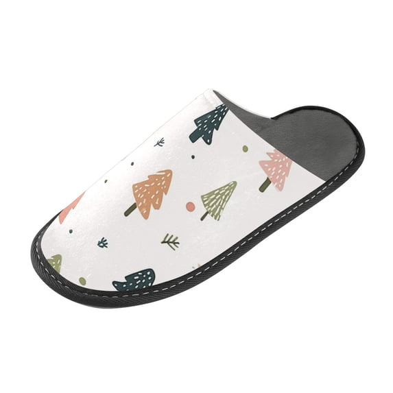 IAUYY Memory Foam House Slippers Suitable for Both Men and Women. Comfortable, Anti-Slip Plush Flat-Bottomed Slippers The Best Holiday Gift A Pstel Colors