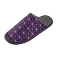 thumbnail image 1 of IAUYY Memory Foam House Slippers Suitable for Both Men and Women. Comfortable, Anti-Slip Plush Flat-Bottomed Slippers The Best Holiday Gift Purple Detail Elements, 1 of 9