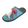thumbnail image 1 of IAUYY Memory Foam House Slippers Suitable for Both Men and Women. Comfortable, Anti-Slip Plush Flat-Bottomed Slippers The Best Holiday Gift Red Satin Ribbon Bow, 1 of 9