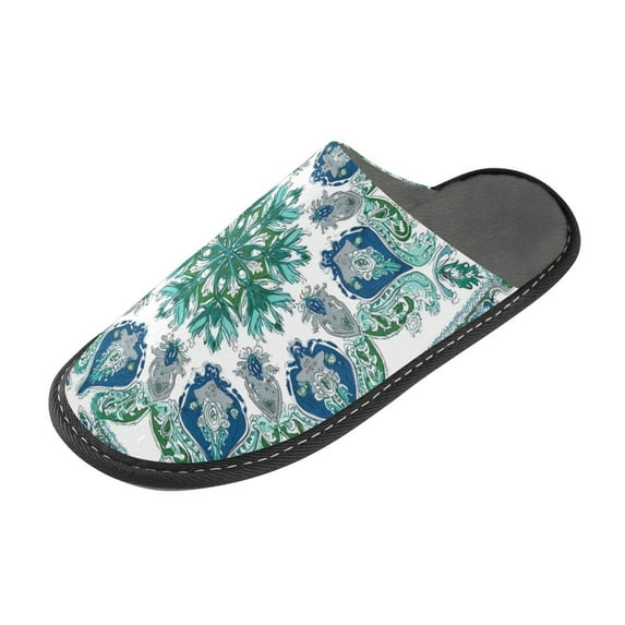 IAUYY Memory Foam House Slippers Suitable for Both Men and Women. Comfortable, Anti-Slip Plush Flat-Bottomed Slippers The Best Holiday Gift Square Handkerchief