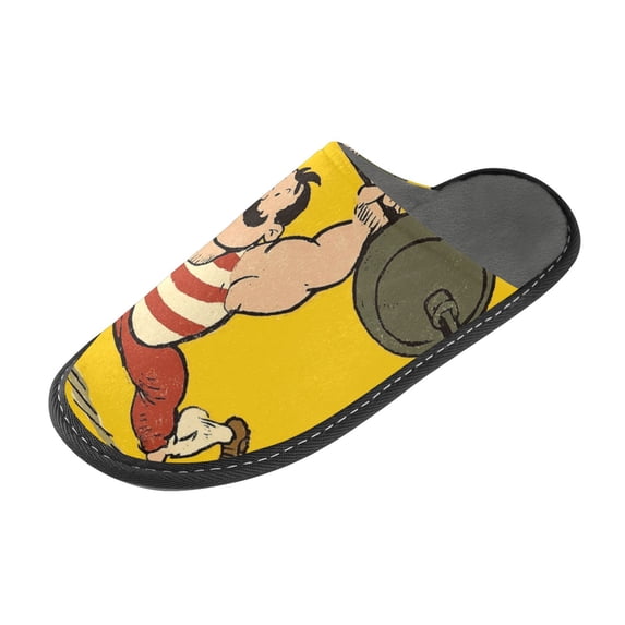 IAUYY Memory Foam House Slippers Suitable for Both Men and Women. Comfortable, Anti-Slip Plush Flat-Bottomed Slippers The Best Holiday Gift Weightlifting for Strong Men