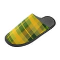thumbnail image 1 of IAUYY Memory Foam House Slippers Suitable for Both Men and Women. Comfortable, Anti-Slip Plush Flat-Bottomed Slippers The Best Holiday Gift Yellow and Green Home Design, 1 of 9