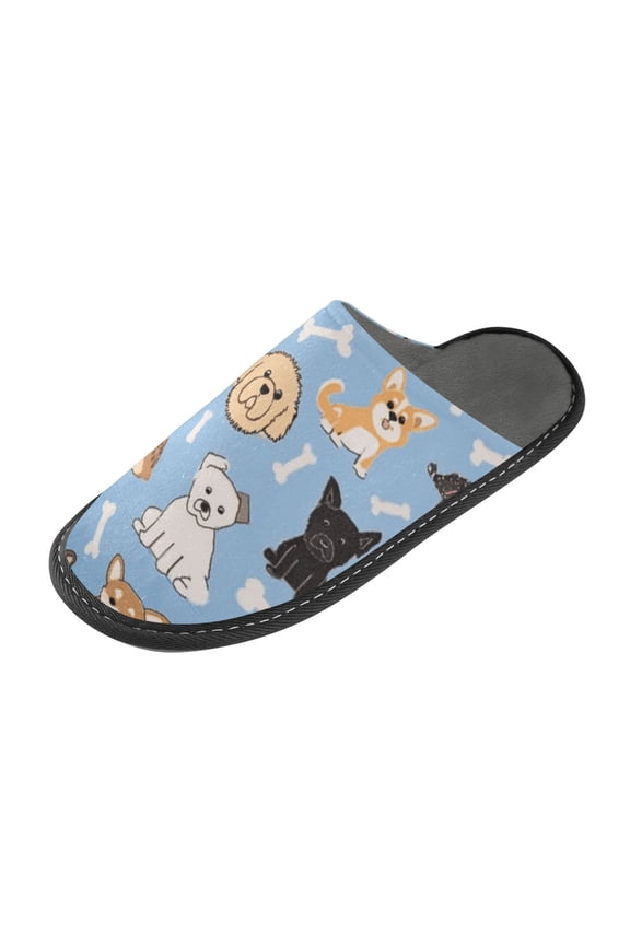 Memory Foam House Slippers Suitable for Both Men and Women. Comfortable, Anti-Slip Plush Flat-Bottomed Slippers The Best Holiday Gift Bone