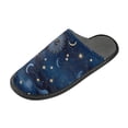 thumbnail image 1 of IAUYY Memory Foam House Slippers Suitable for Both Men and Women. Comfortable, Anti-Slip Plush Flat-Bottomed Slippers The Best Holiday Gift Sun Moon, 1 of 9