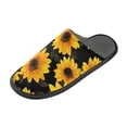 thumbnail image 1 of IAUYY Memory Foam House Slippers Suitable for Both Men and Women. Comfortable, Anti-Slip Plush Flat-Bottomed Slippers The Best Holiday Gift Sunflower, 1 of 9