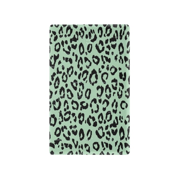 IAUYY Retardant PC Material Duplex Outlets Switch Plate Covers Easy DIY Installation with Screws Light Switch Cover Plate Dark Green Leopard Print Pattern