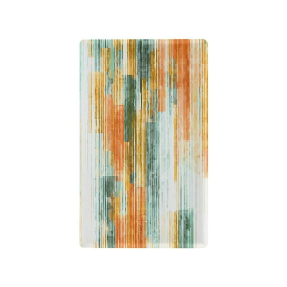 IAUYY Retardant PC Material Duplex Outlets Switch Plate Covers Easy DIY Installation with Screws Light Switch Cover Plate Abstract Orange