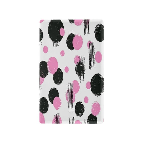 IAUYY Retardant PC Material Duplex Outlets Switch Plate Covers Easy DIY Installation with Screws Light Switch Cover Plate Black