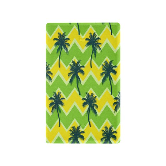 IAUYY Retardant PC Material Duplex Outlets Switch Plate Covers Easy DIY Installation with Screws Light Switch Cover Plate Palm Tree