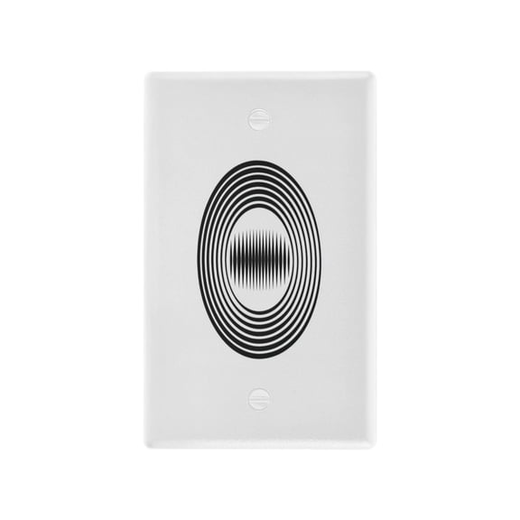IAUYY Retardant PC Material Toggle Switch Switch Plate Covers Easy DIY Installation with Screws Light Switch Cover Plate Black and White Circular Lines