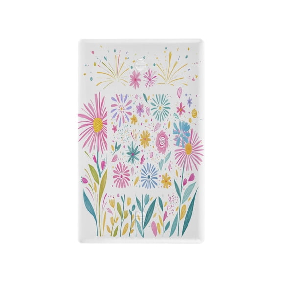 IAUYY Retardant PC Material Toggle Switch Switch Plate Covers Easy DIY Installation with Screws Light Switch Cover Plate Hand-drawn Colorful Background