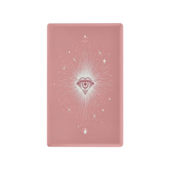 IAUYY Retardant PC Material Toggle Switch Switch Plate Covers Easy DIY Installation with Screws Light Switch Cover Plate A Heart-shaped