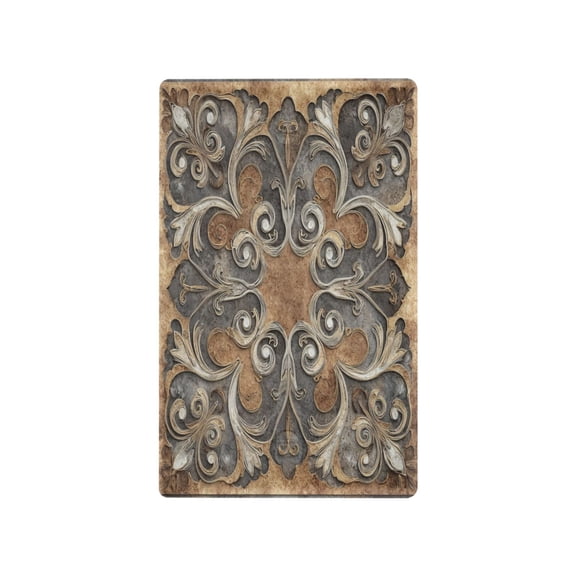 IAUYY Retardant PC Material Toggle Switch Switch Plate Covers Easy DIY Installation with Screws Light Switch Cover Plate Antique Stone Texture