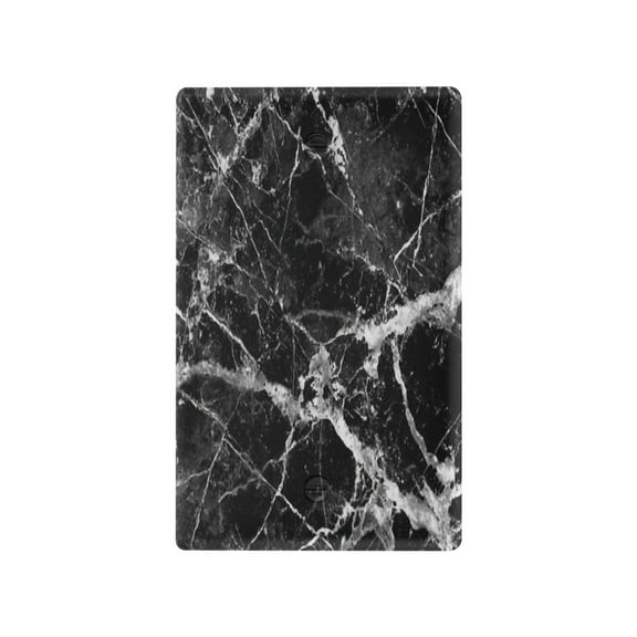 IAUYY Retardant PC Material Toggle Switch Switch Plate Covers Easy DIY Installation with Screws Light Switch Cover Plate Black Marble