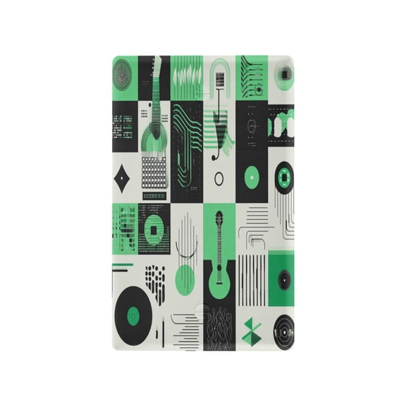 IAUYY Retardant PC Material Toggle Switch Switch Plate Covers Easy DIY Installation with Screws Light Switch Cover Plate Black and White Sound Waves