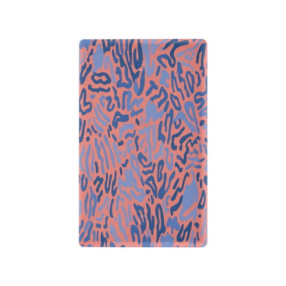 IAUYY Retardant PC Material Toggle Switch Switch Plate Covers Easy DIY Installation with Screws Light Switch Cover Plate Blue Pattern on The Horn