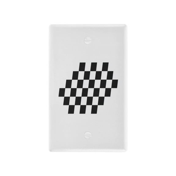 IAUYY Retardant PC Material Toggle Switch Switch Plate Covers Easy DIY Installation with Screws Light Switch Cover Plate Checkered Flag Vector Logo