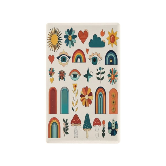IAUYY Retardant PC Material Toggle Switch Switch Plate Covers Easy DIY Installation with Screws Light Switch Cover Plate Closed-eye Pattern