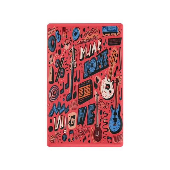 IAUYY Retardant PC Material Toggle Switch Switch Plate Covers Easy DIY Installation with Screws Light Switch Cover Plate Graffiti Bass Clef Symbol
