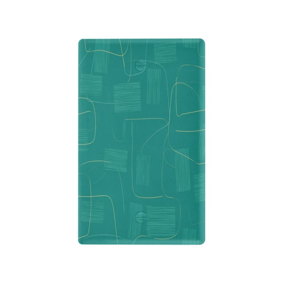 IAUYY Retardant PC Material Toggle Switch Switch Plate Covers Easy DIY Installation with Screws Light Switch Cover Plate Green Line Pattern
