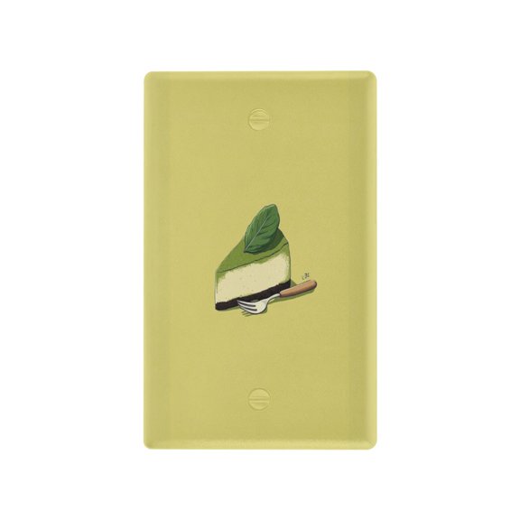 IAUYY Retardant PC Material Toggle Switch Switch Plate Covers Easy DIY Installation with Screws Light Switch Cover Plate Matcha Cake