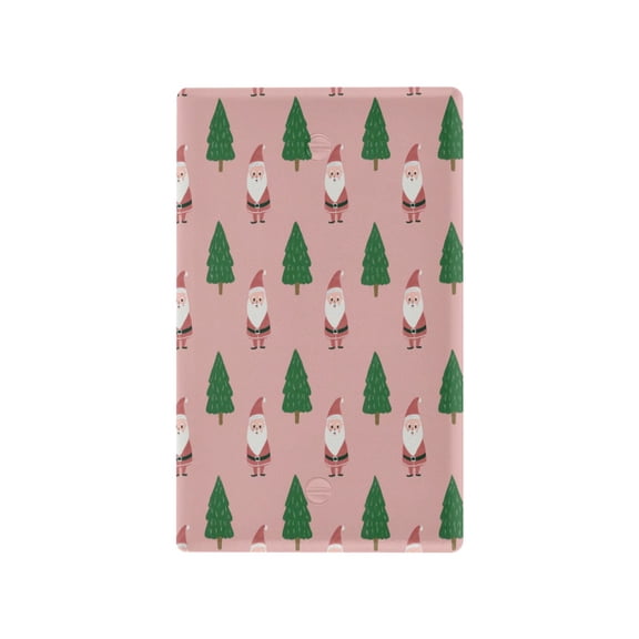 IAUYY Retardant PC Material Toggle Switch Switch Plate Covers Easy DIY Installation with Screws Light Switch Cover Plate Red Santa Claus Green Tree