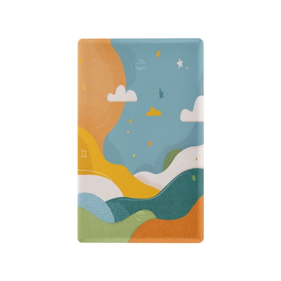 IAUYY Retardant PC Material Toggle Switch Switch Plate Covers Easy DIY Installation with Screws Light Switch Cover Plate Scene Of Stars and Clouds