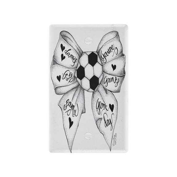 IAUYY Retardant PC Material Toggle Switch Switch Plate Covers Easy DIY Installation with Screws Light Switch Cover Plate Sketch Bow