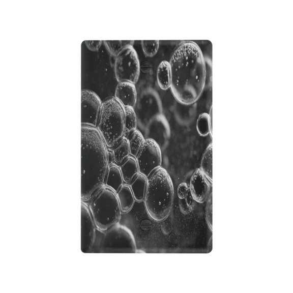 IAUYY Retardant PC Material Toggle Switch Switch Plate Covers Easy DIY Installation with Screws Light Switch Cover Plate Soap Bubble