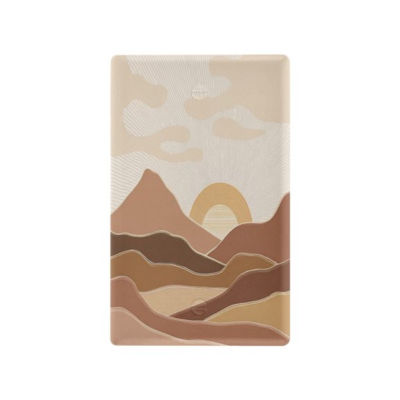 IAUYY Retardant PC Material Toggle Switch Switch Plate Covers Easy DIY Installation with Screws Light Switch Cover Plate The Color Of The Soil