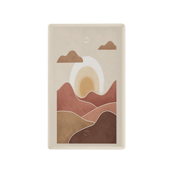 IAUYY Retardant PC Material Toggle Switch Switch Plate Covers Easy DIY Installation with Screws Light Switch Cover Plate The Hills in Hhe Desert