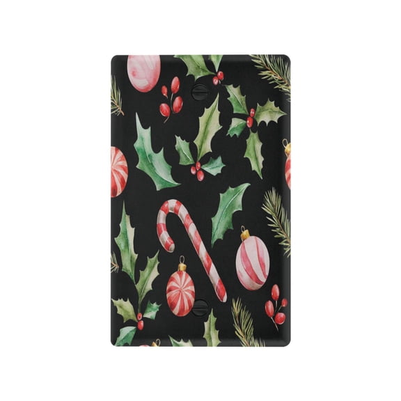 IAUYY Retardant PC Material Toggle Switch Switch Plate Covers Easy DIY Installation with Screws Light Switch Cover Plate Wintergreen Leaf Ornaments