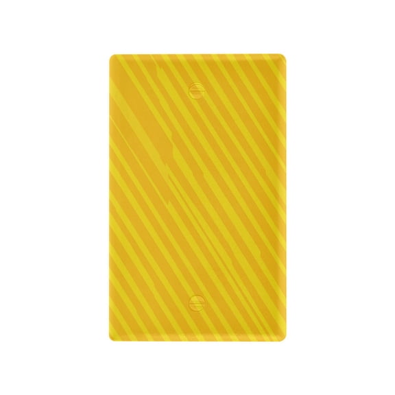 IAUYY Retardant PC Material Toggle Switch Switch Plate Covers Easy DIY Installation with Screws Light Switch Cover Plate Yellow Twill Stripe