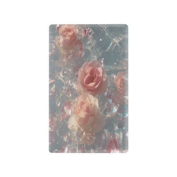 IAUYY Retardant PC Material Unused Outlet Cover Switch Plate Covers Easy DIY Installation with Screws Light Switch Cover Plate Crystal Drift Wallpaper