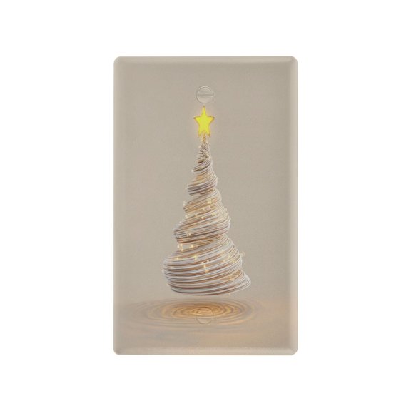 IAUYY Retardant PC Material Unused Outlet Cover Switch Plate Covers Easy DIY Installation with Screws Light Switch Cover Plate A Yellow Star