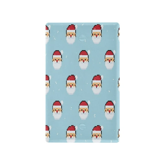 IAUYY Retardant PC Material Unused Outlet Cover Switch Plate Covers Easy DIY Installation with Screws Light Switch Cover Plate Color Santa Claus