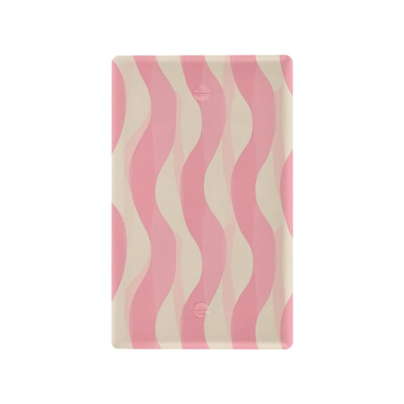 IAUYY Retardant PC Material Unused Outlet Cover Switch Plate Covers Easy DIY Installation with Screws Light Switch Cover Plate Cream Seamless Design