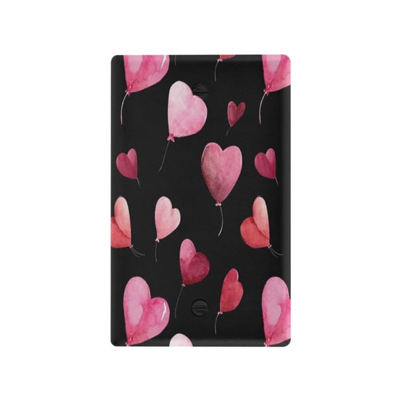 IAUYY Retardant PC Material Unused Outlet Cover Switch Plate Covers Easy DIY Installation with Screws Light Switch Cover Plate Heart Shaped Balloon