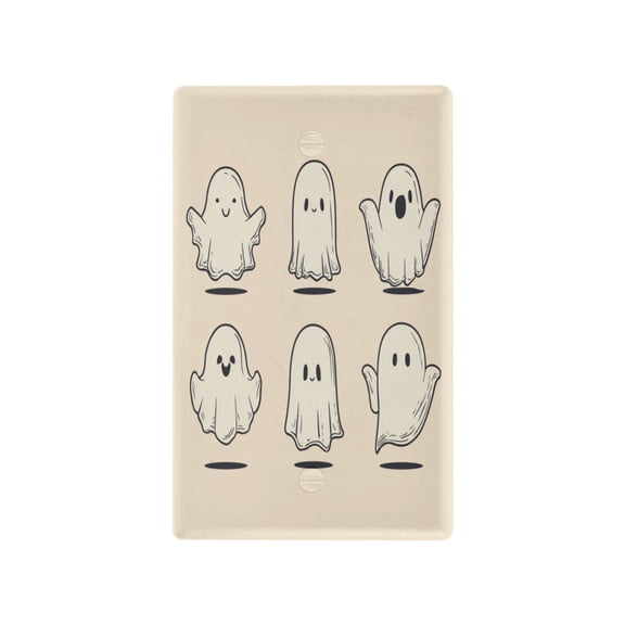 IAUYY Retardant PC Material Unused Outlet Cover Switch Plate Covers Easy DIY Installation with Screws Light Switch Cover Plate Line Drawing