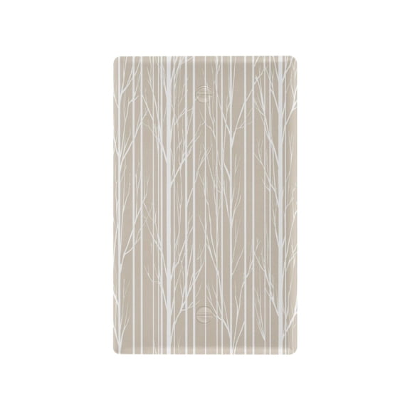 IAUYY Retardant PC Material Unused Outlet Cover Switch Plate Covers Easy DIY Installation with Screws Light Switch Cover Plate Minimalist Beige