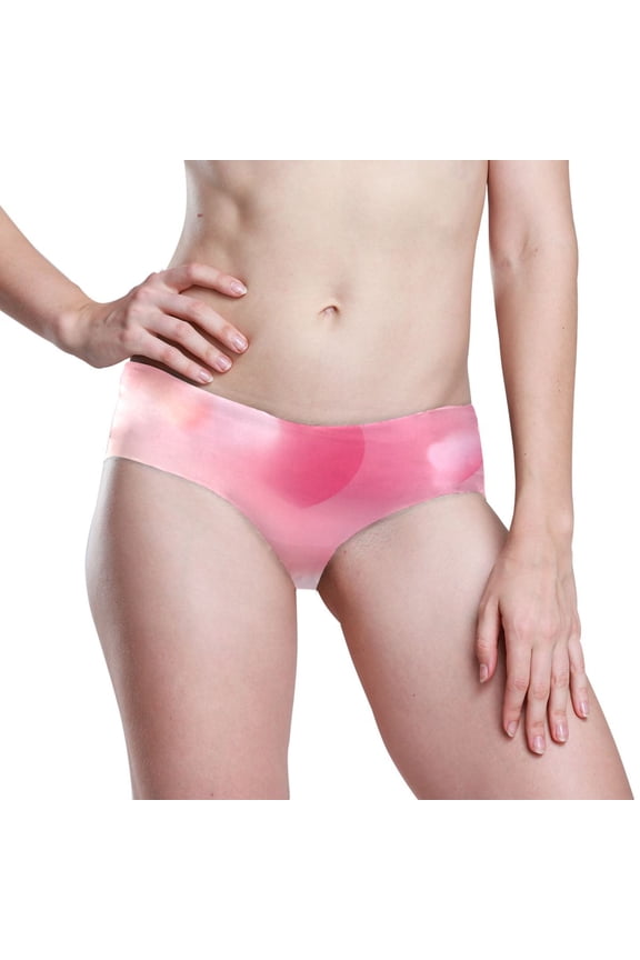Seamless Women Underwear Thongs ,Large No Show Ladies Thong-No Line Workout Breathable Comfortable Panties Soft Romantic Wallpaper
