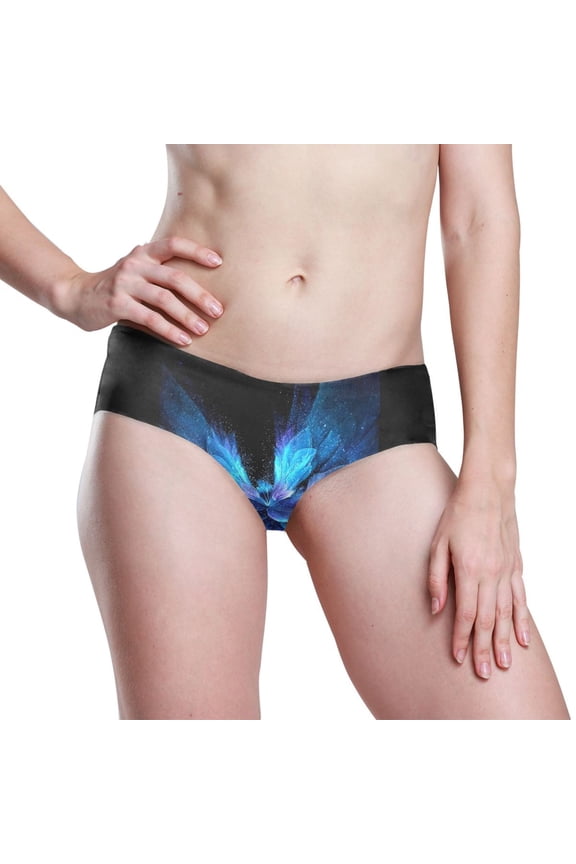 Seamless Women Underwear Thongs ,Large No Show Ladies Thong-No Line Workout Breathable Comfortable Panties Soft The Wings Formed by Nebulae