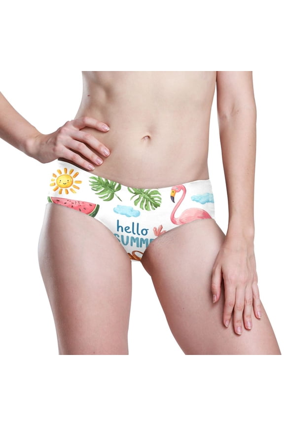 Womens Underwear Hipster Flex Panties Dig-Free Fit Breathable Underwear for Women , Soft Big-billed Bird