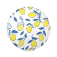 thumbnail image 1 of IAUYY Set of 1 Round Placemats for Dining Tables Heat-Resistant and Wear-Resistant DIY Printing Design Table Placemats，Applicable for Christmas Blue and Yellow Tones, 1 of 7