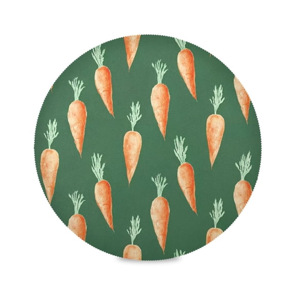 IAUYY Set of 1 Round Placemats for Dining Tables Heat-Resistant and Wear-Resistant DIY Printing Design Table Placemats,Applicable for Christmas Fruity Aroma